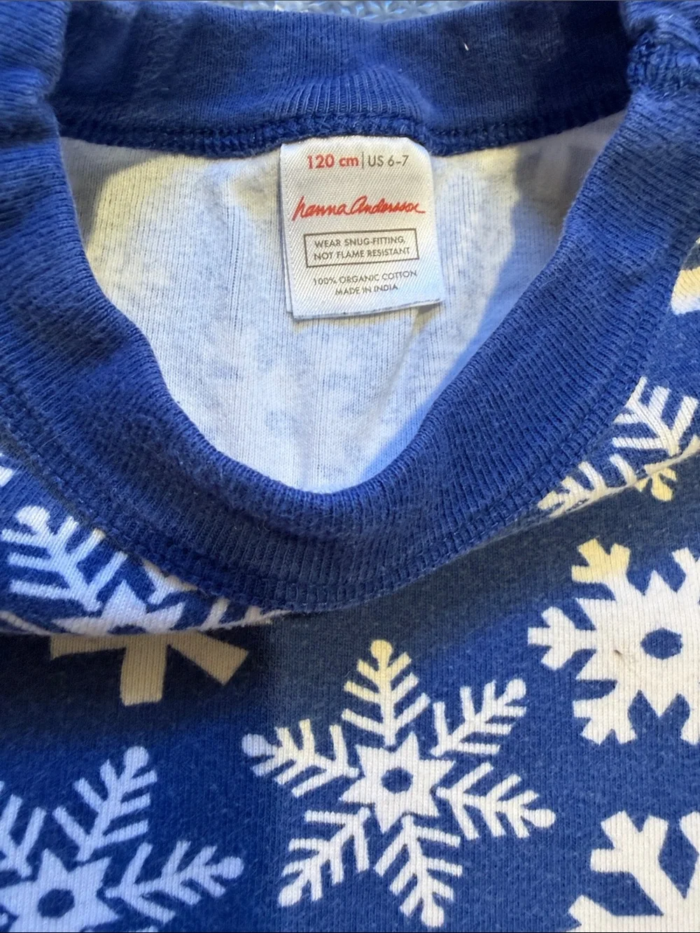 Hanna 6-7 Snow Flake Long Johns